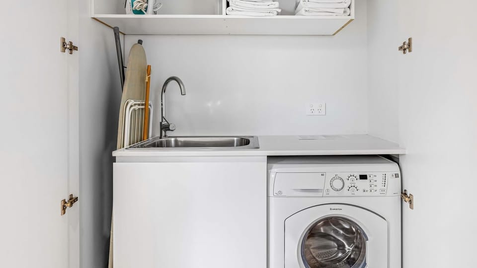 Dedicated laundry area provided