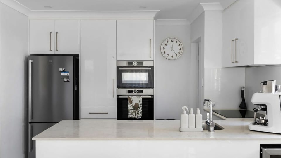 Fully equipped contemporary kitchen with everything you need for easy holiday meals.