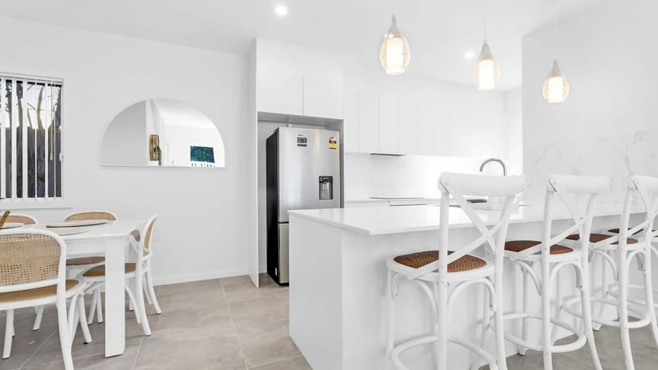 Stylish kitchen and dining space