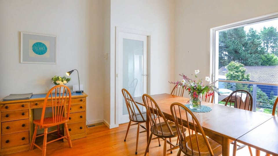 Step into the calm and welcoming entryway of this home, designed to provide a bright and open start to your stay