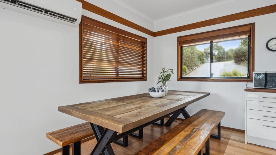 Spacious dining area perfect for shared meals.