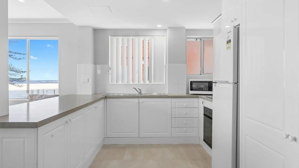 Enjoy a bright, pristine cooking space designed with convenience in mind.