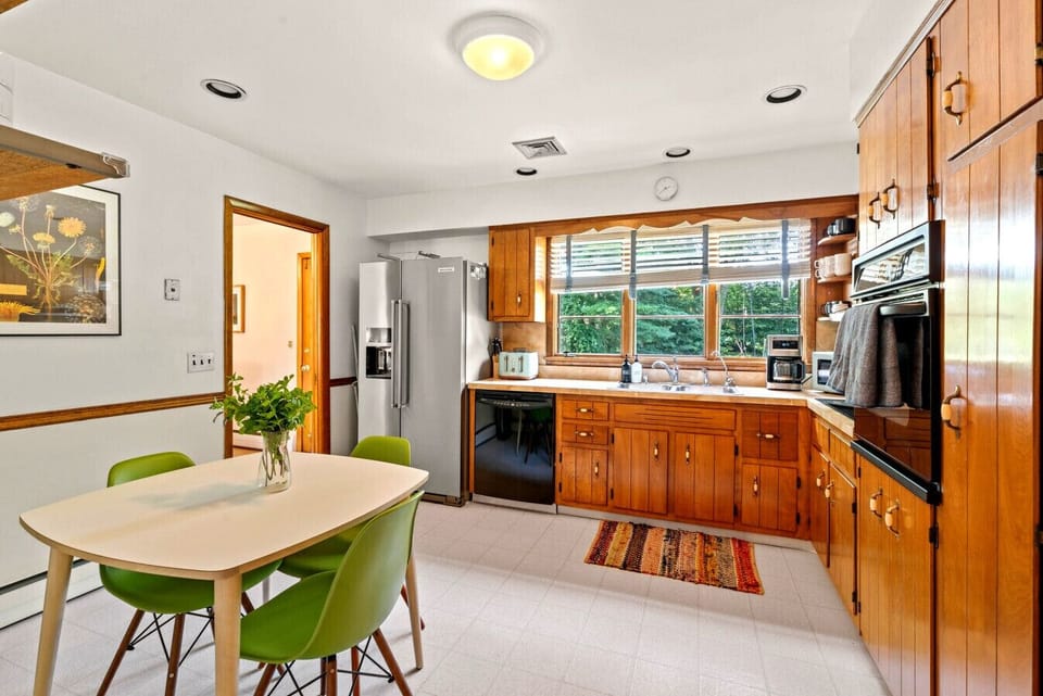 Kitchen featuring updated refrigerator and everyday cooking essentials.