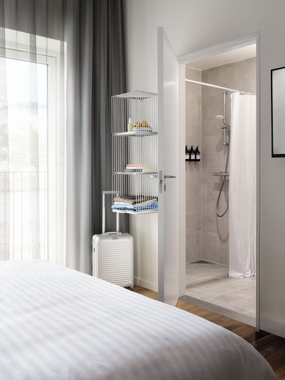 Studio Apartment for 2 | Hypo-allergenic bedding, blackout drapes, soundproofing