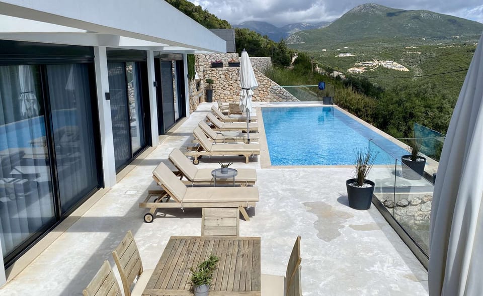 The pool and seating area