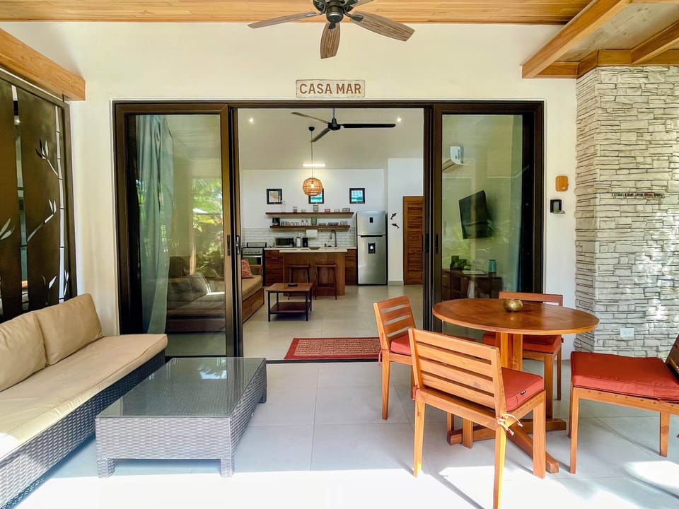 Private Covered Patio to Enjoy Your Coffee
