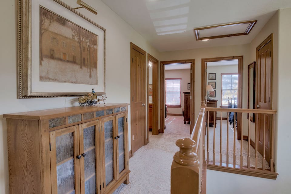 Upstairs with bedrooms