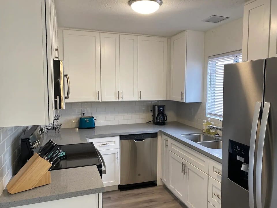 Fully stocked kitchen