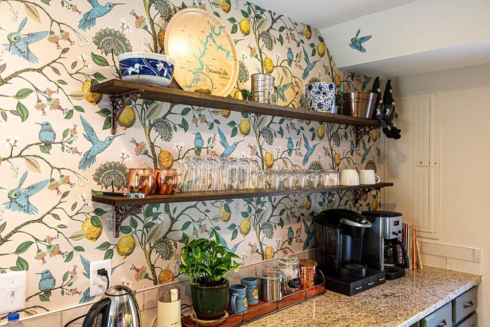 Fully stocked kitchen