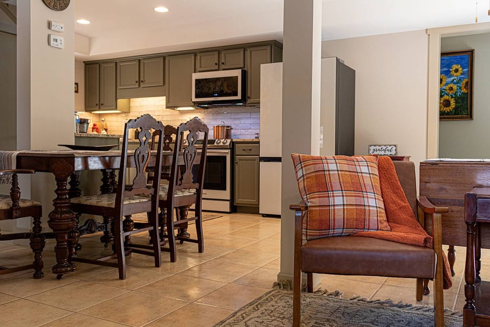 Dining and kitchen area