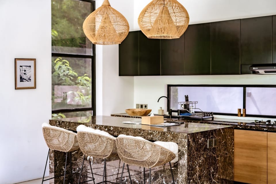 Design Villa, 3 Bedrooms, Private Pool | Private kitchen | Coffee/tea maker, electric kettle, dining tables
