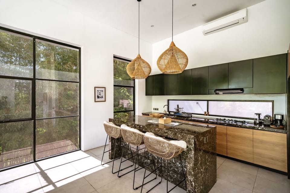 Design Villa, 3 Bedrooms, Private Pool | Private kitchen | Coffee/tea maker, electric kettle, dining tables