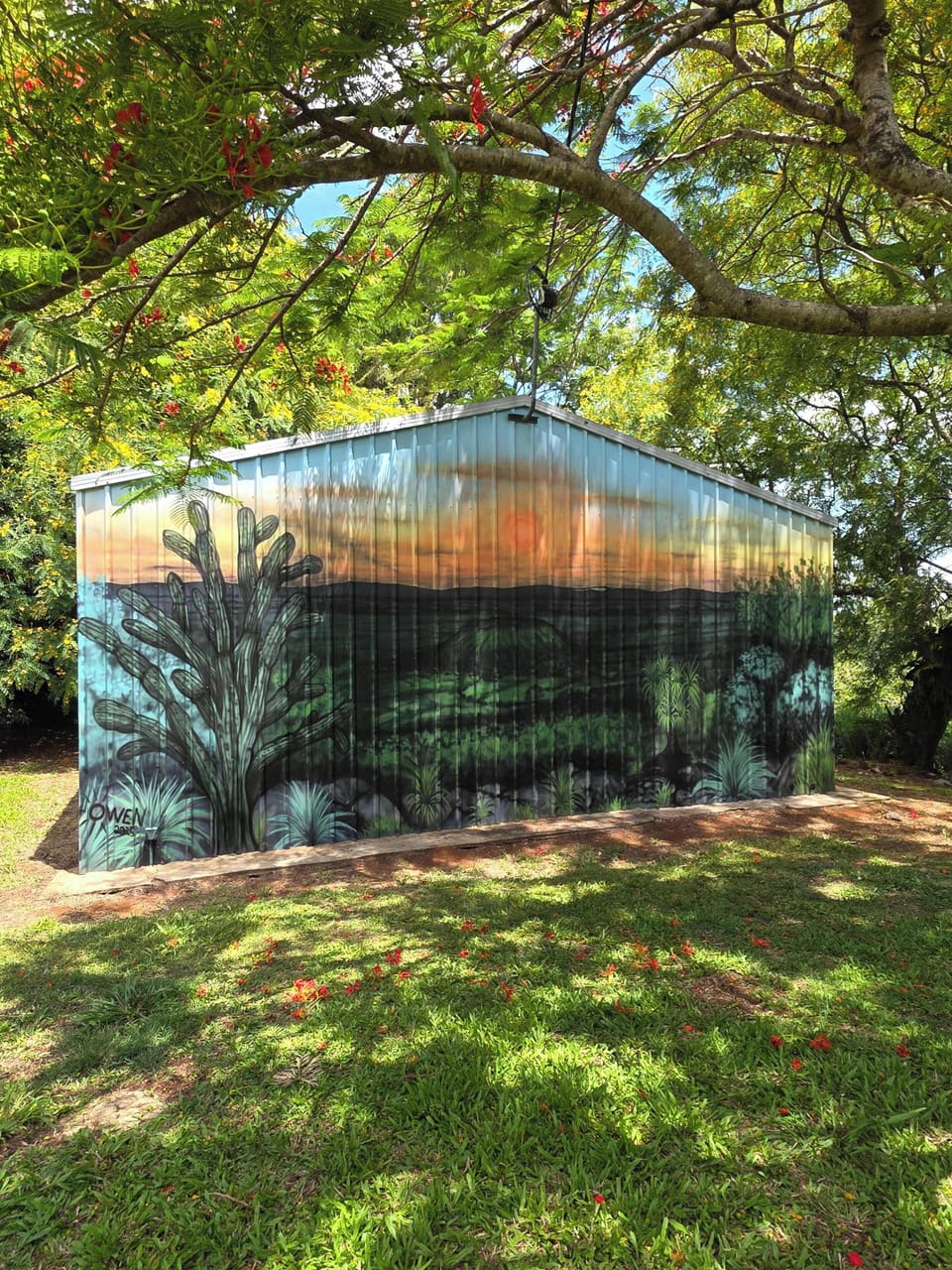Wander through the beautiful gardens and admire the mural, kids will love trying to spot the hidden turtle.