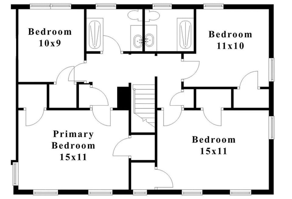 Upper/Second Level Floor Plan