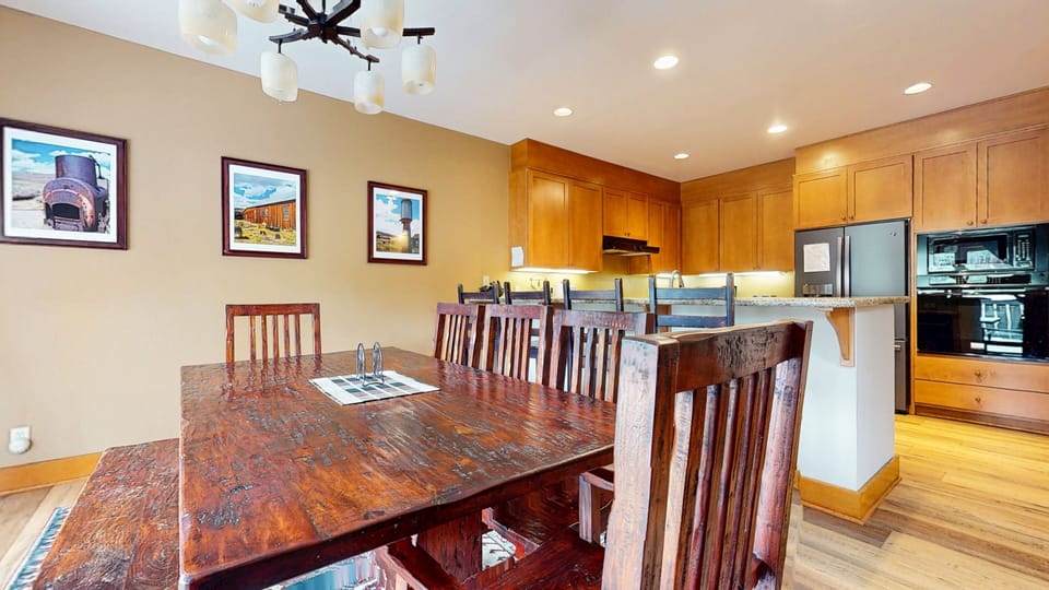 Indoors, Hardwood, Dining Room, Dining Table, Furniture