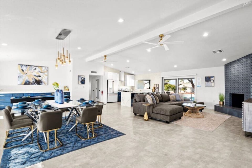 Living and dining area view