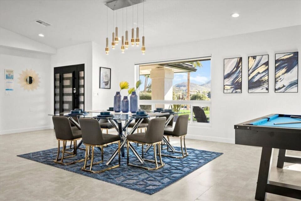 Elegant styled dining table