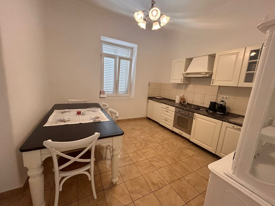 Apartment | Private kitchen | Fridge, oven, stovetop, electric kettle