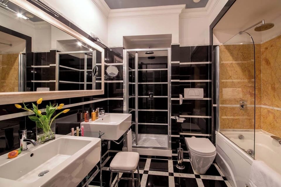 Hair dryer, bathrobes, slippers, bidet
