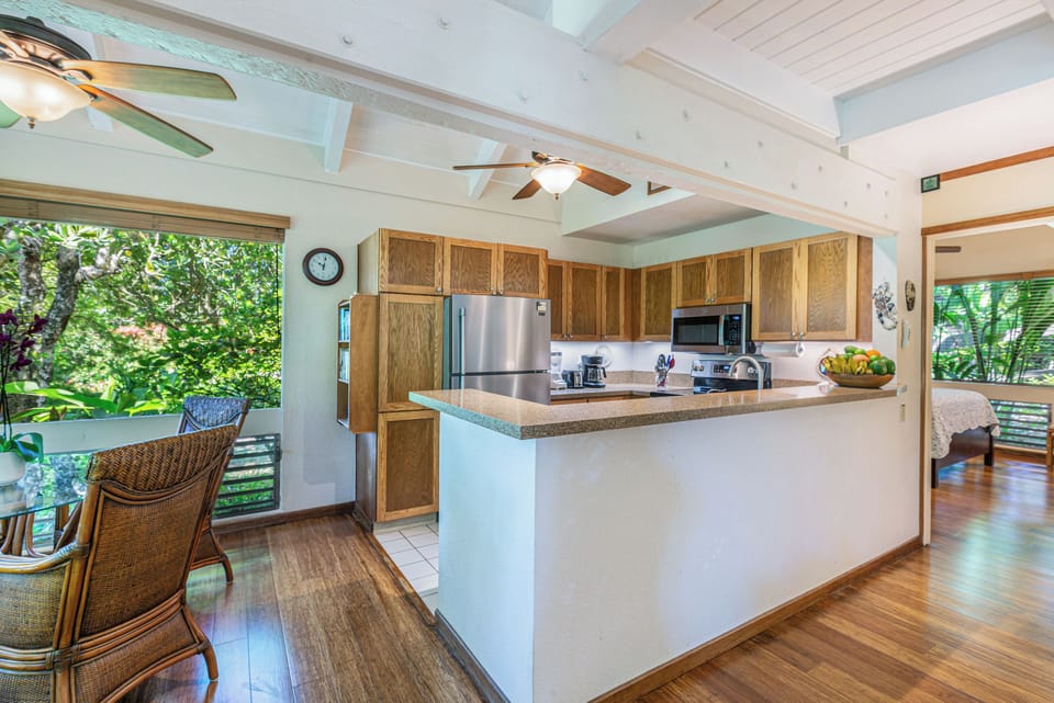 Open space living kitchen and dining