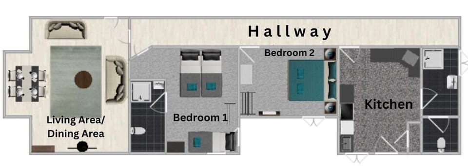 Floor Plan at Luxiety Stays Serviced Accommodation in Southend-On-Sea