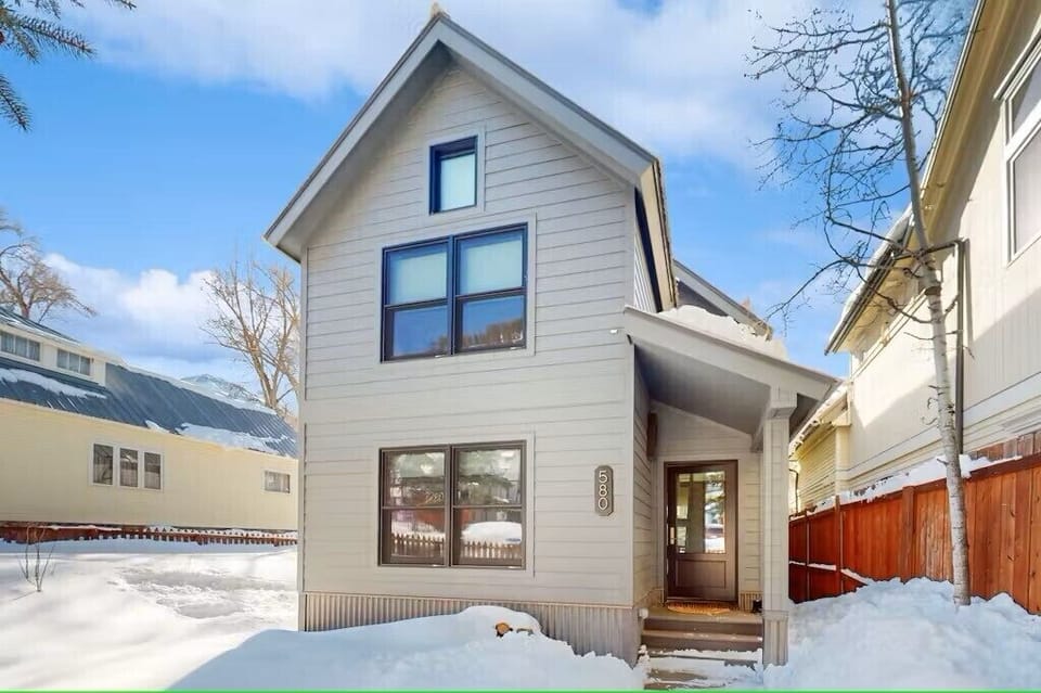 Exterior - A beautifully remodeled A-frame home that offers a stunning escape year-round, situated near the base of Telluride Ski Resort