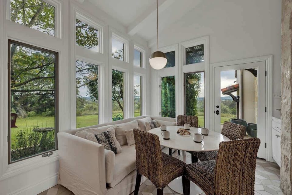 Watch the wildlife from the windows during your meal