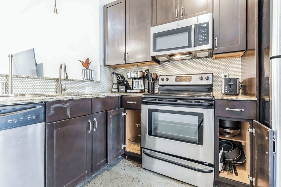 Whip up delicious meals in the fully equipped kitchen