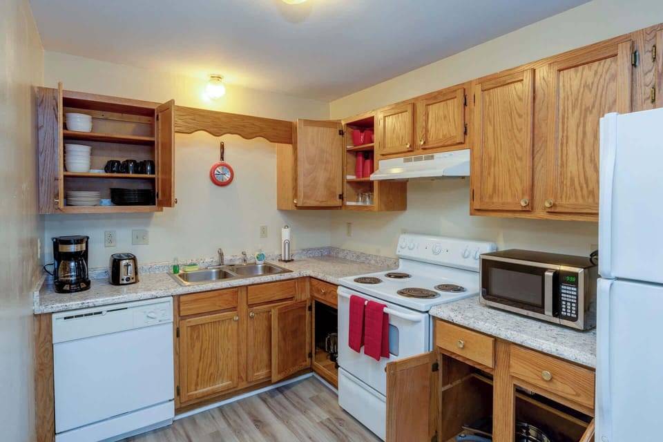 Fully stocked kitchen