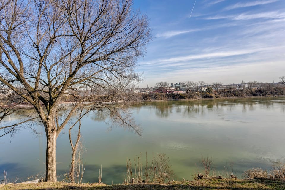 Patio view of Cumberland River