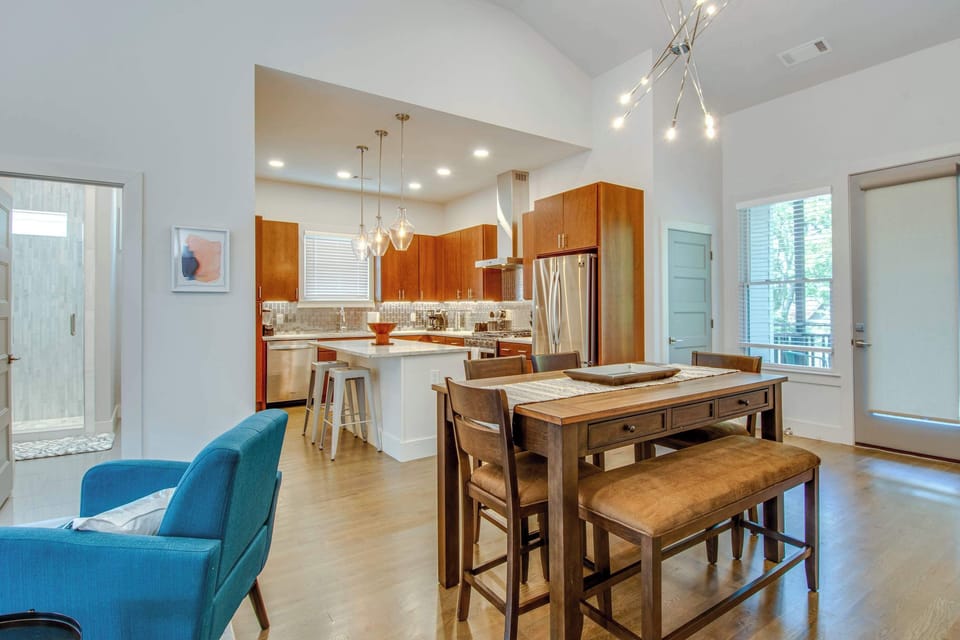Dining and kitchen area