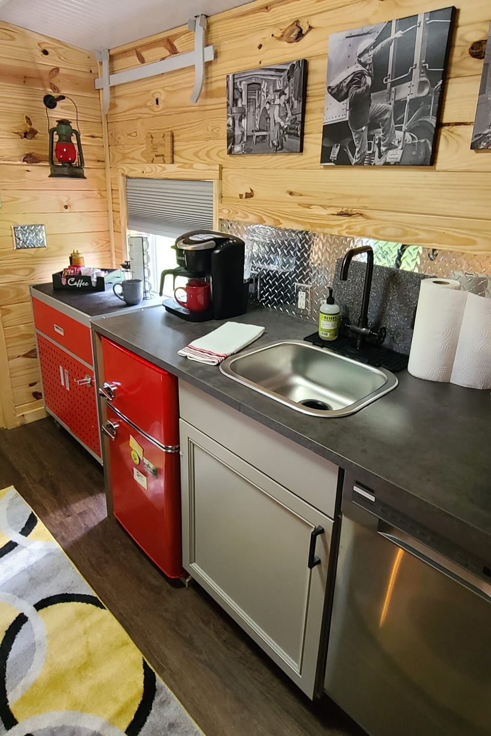 Coffee bar in kitchenette
