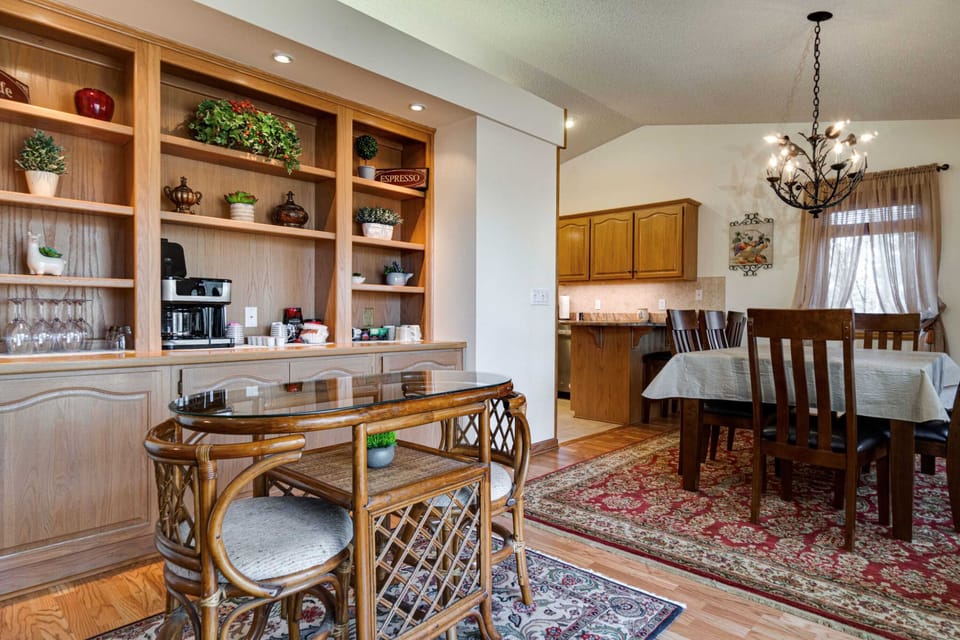 Coffee Bar and Sliding Door to Patio