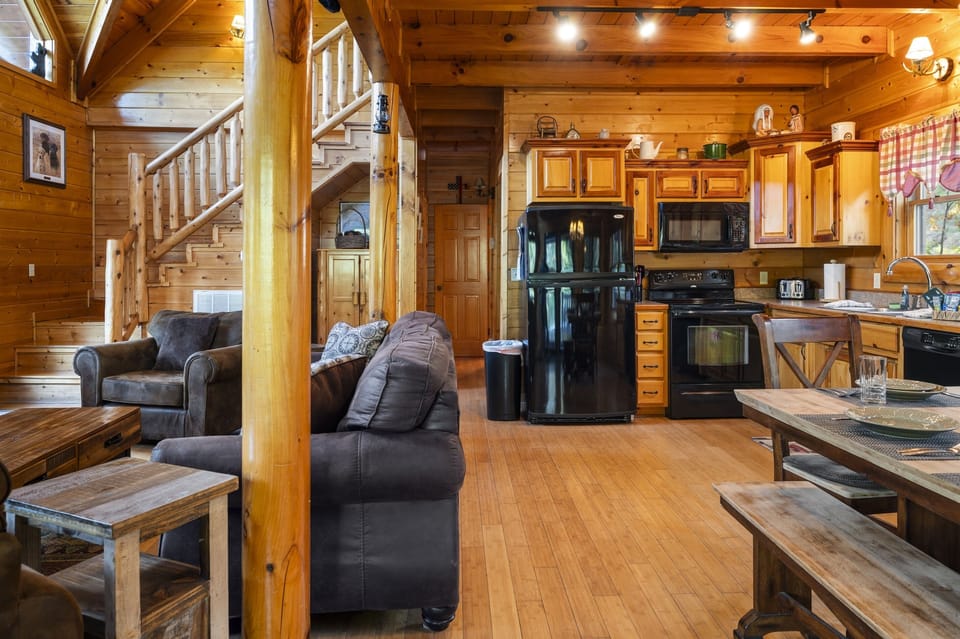 open living room and kitchen