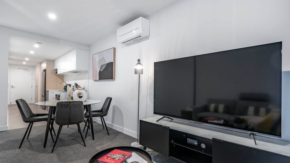 Clean and straightforward dining setup