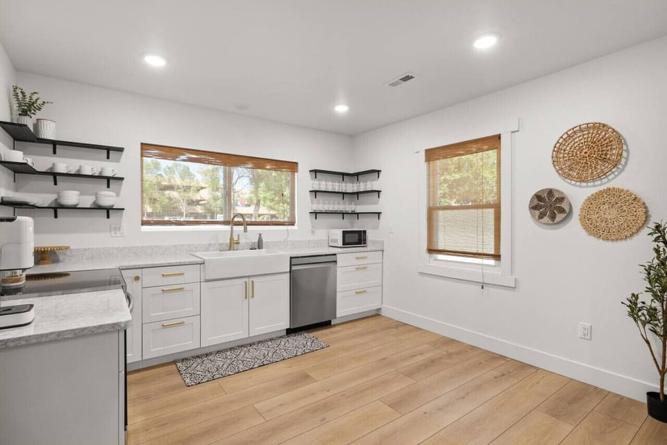Farmhouse Sink and Plenty of Counter Space for Food Prep