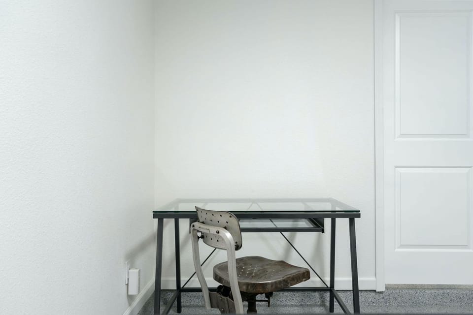 The game room desk is ideal for catching up on emails or relaxing with a book