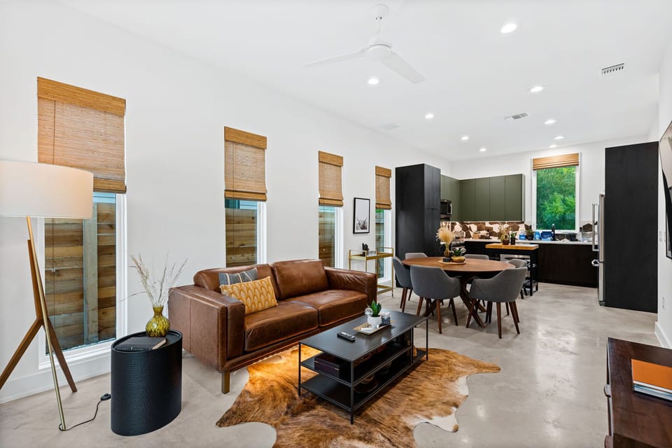 Curl up & relax in the living room while streaming your favorite entertainment