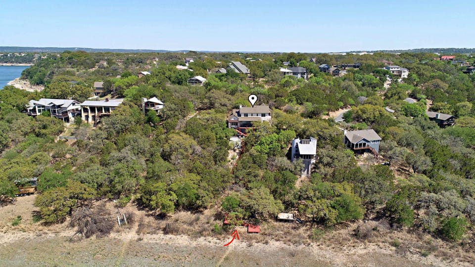 Aerial view of surrounding area