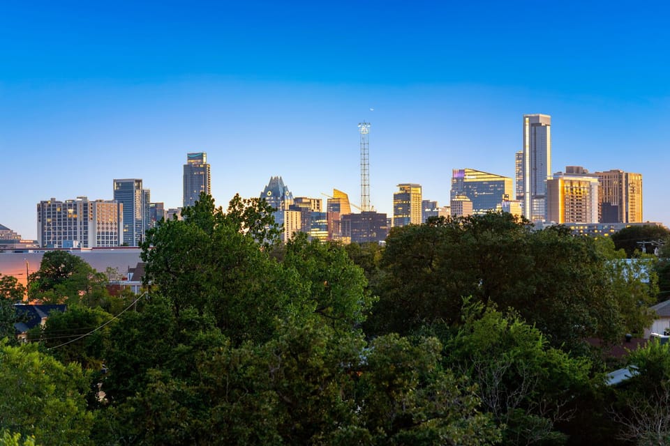View to downtown Austin