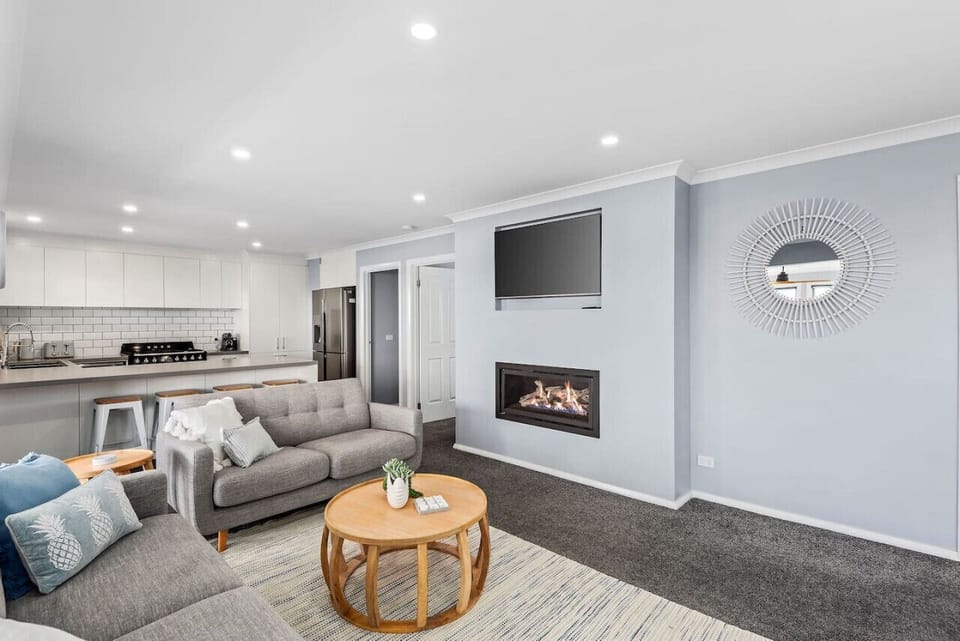 Inviting living area with cozy fireplace