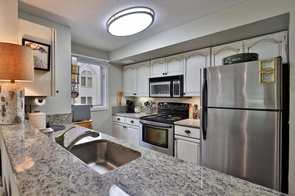 Well appointed kitchen.