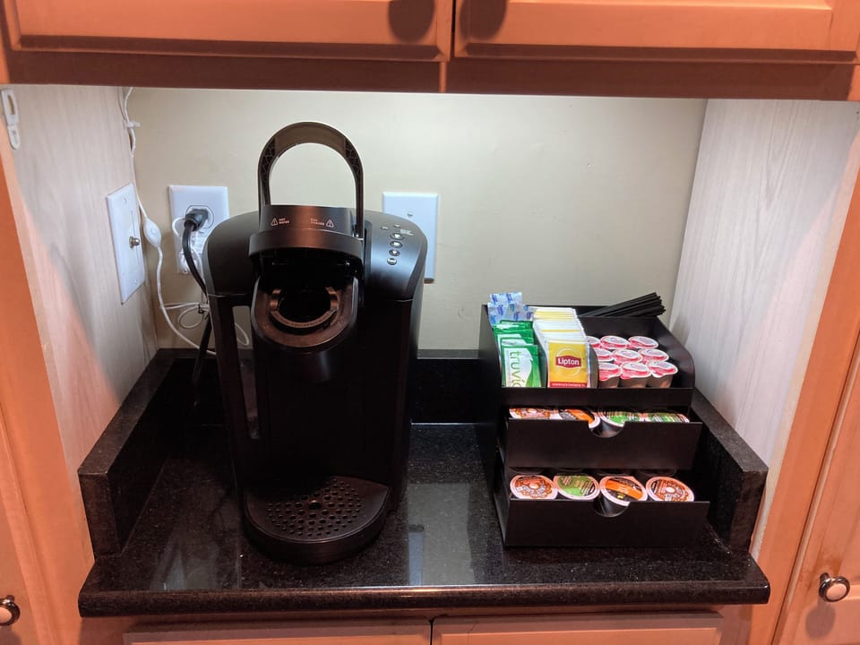 Stocked coffee maker