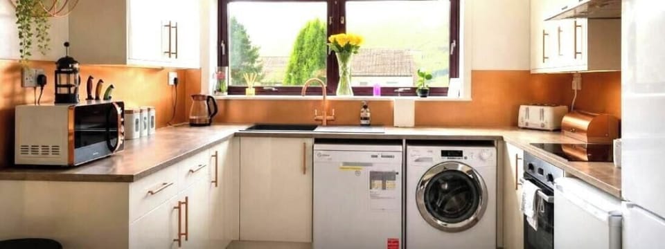 Kitchen with all convenient appliances 