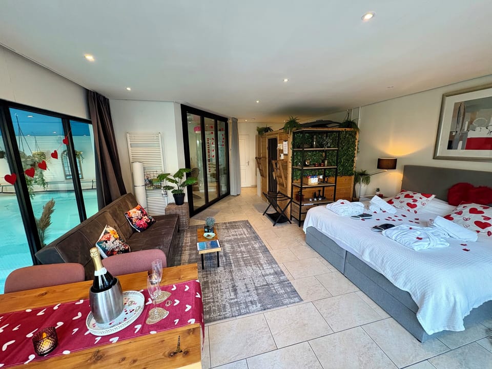 Deluxe Bungalow, Private Pool, Garden View | 1 bedroom, blackout drapes, soundproofing, iron/ironing board