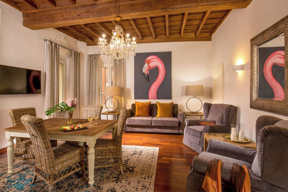 Premium One Bedroom Apartment | Living area | 40-inch LED TV with satellite channels