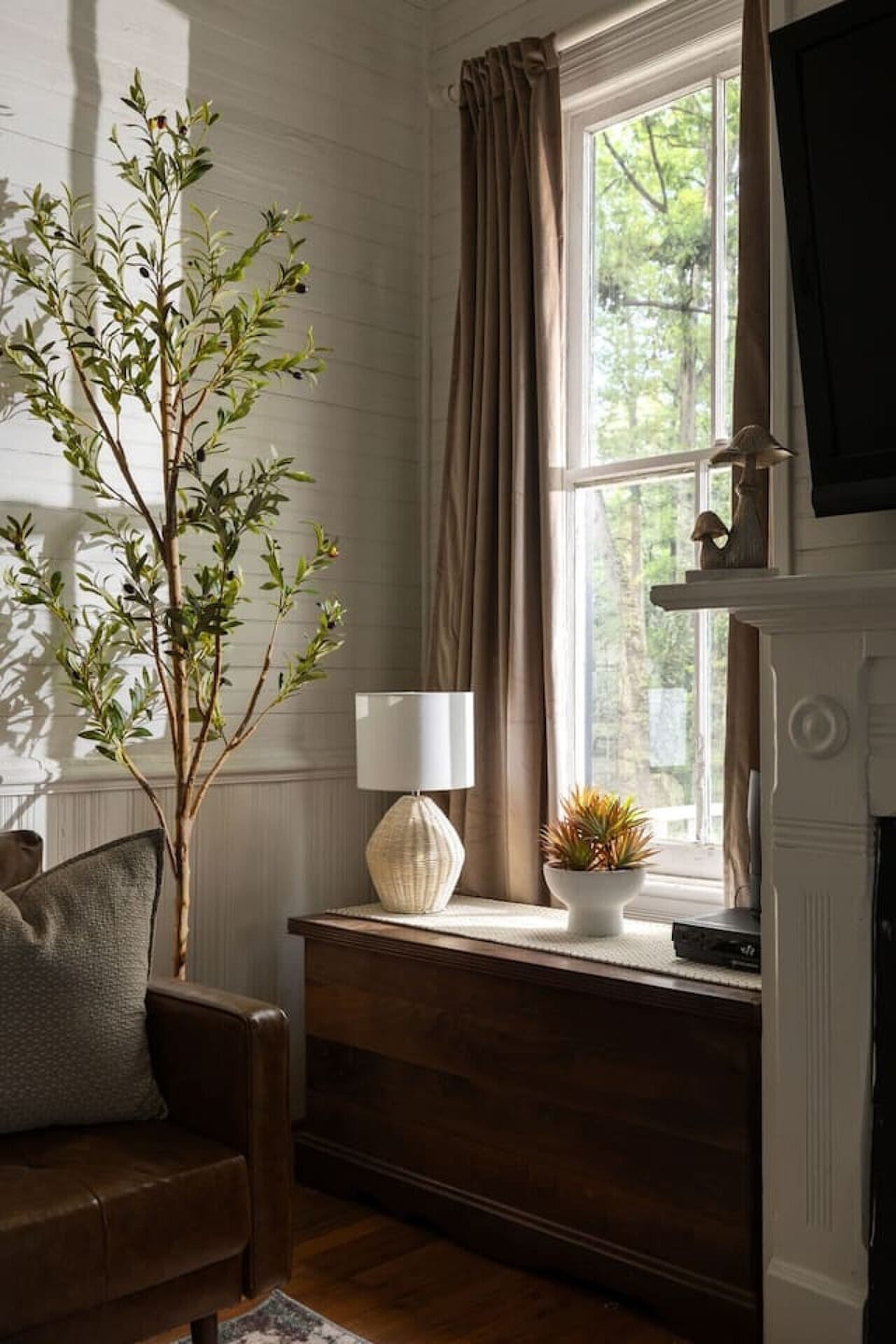 Detail shot of our cozy living space