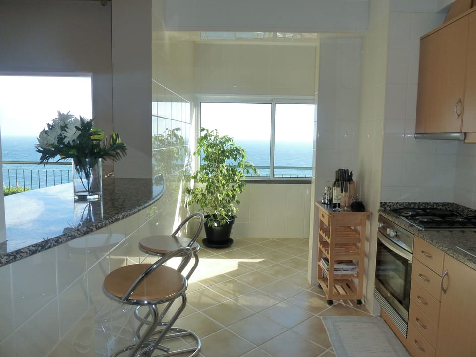 Apartment, Balcony, Sea View | Private kitchen | Espresso maker, coffee/tea maker, electric kettle, toaster