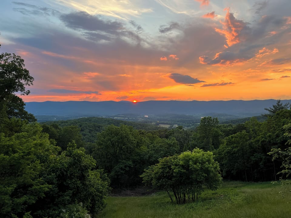 Sunset View from Deck