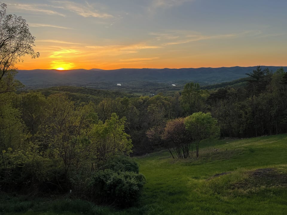 Sunset from the deck.